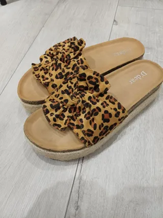 Ciabatte D'dear leopardate