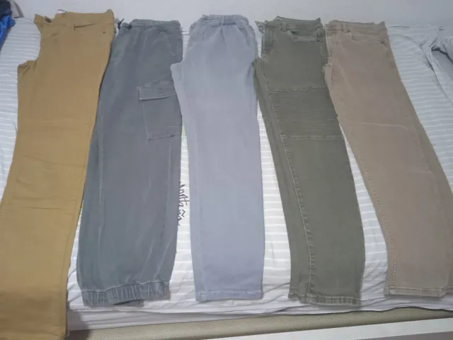 Lote 5 pantalones niño 13-14 años