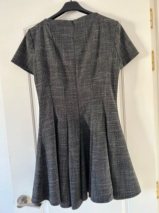 Vestido fiesta Zara gris M