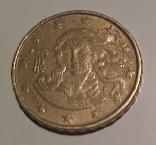 Moneda 10 céntimos Italia 2006