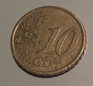 Moneda 10 céntimos Italia 2006