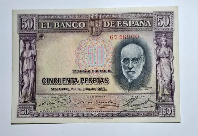 50 Pesetas 1935 Sin serie 6726