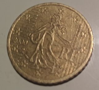 Moneda 10 céntimos Francia 2000