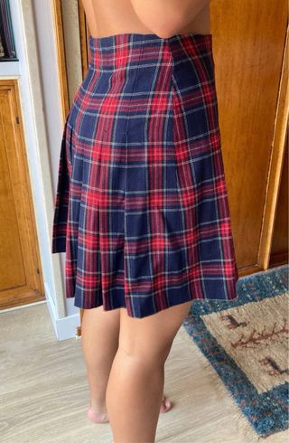 Falda Pepe Jeans cuadros azul y rojo