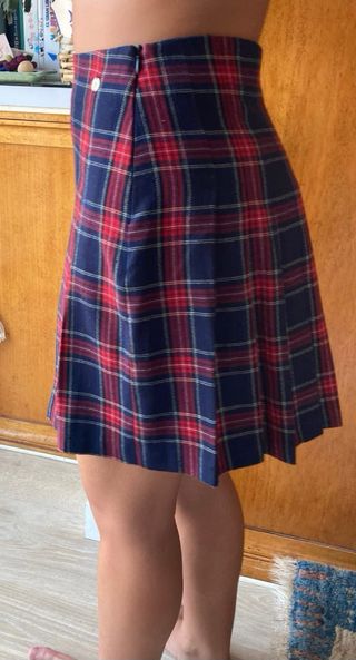 Falda Pepe Jeans cuadros azul y rojo