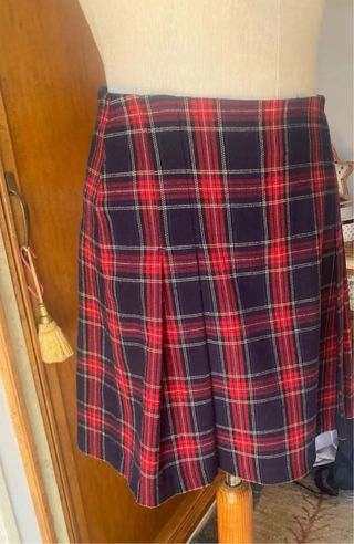 Falda Pepe Jeans cuadros azul y rojo