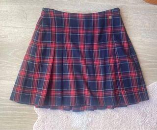 Falda Pepe Jeans cuadros azul y rojo