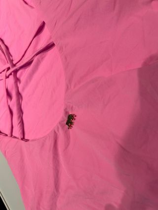 Bañador rosa cruzado espalda