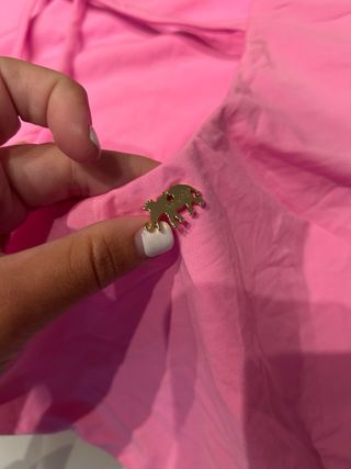 Bañador rosa cruzado espalda