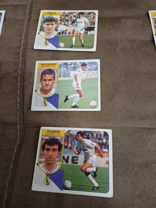 Lote de 8 cromos sin pegar Real Madrid  91 92.