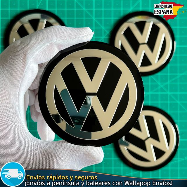 X4 Emblemas Volkswagen 70mm Pegatinas Tapacubos