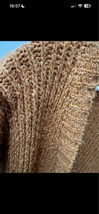 Chaqueta Larga  Primark Punto  Mostaza