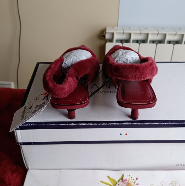 Zapatos de tacón burdeos ANDRE Talla 38