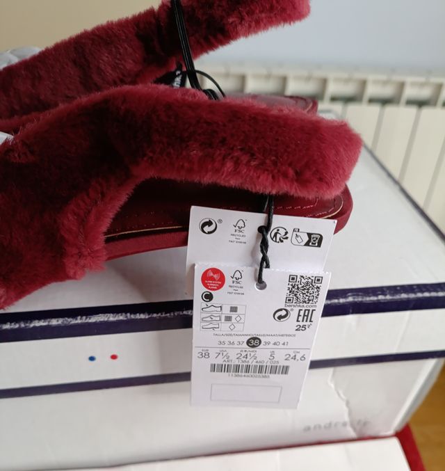 Zapatos de tacón burdeos ANDRE Talla 38