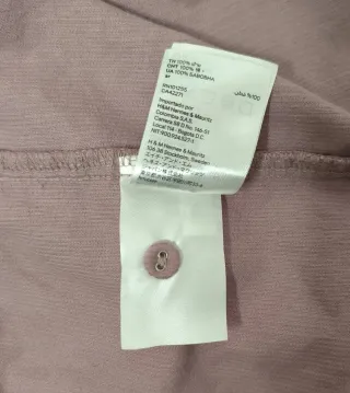 Camisa pana lila H&M Talla M