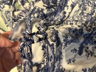 Bañador estampado azul y blanco