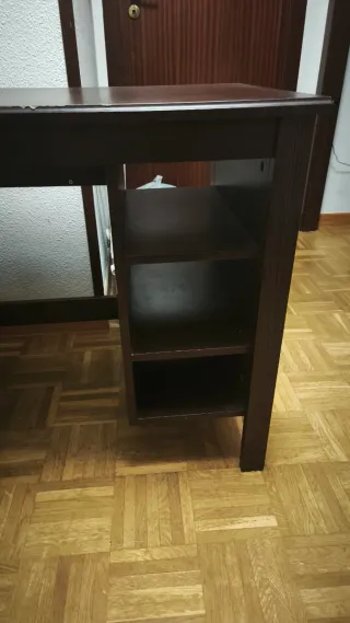 Escritorio Ikea Brusali Marrón
