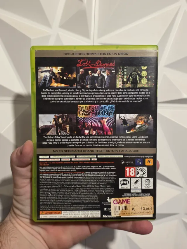 GTA: Episodes From Liberty City Xbox 360