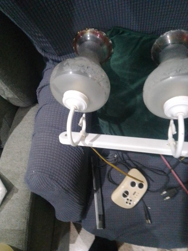 Lámpara de pared vintage cristal,forja