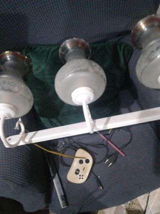 Lámpara de pared vintage cristal,forja