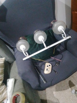 Lámpara de pared vintage cristal,forja