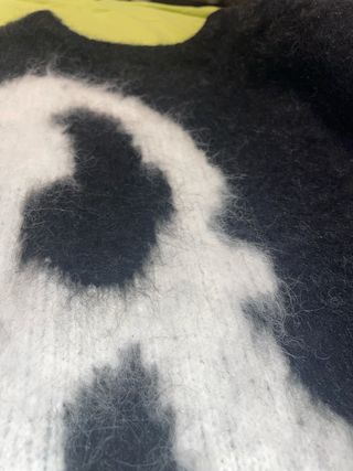 Sudadera pelo negra y blanca Talla L