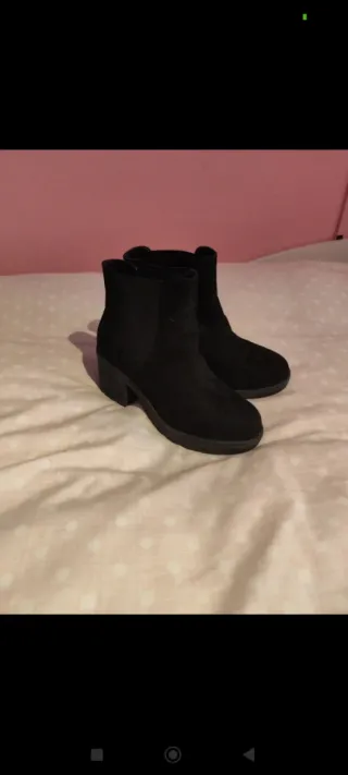 Botines negros tacón