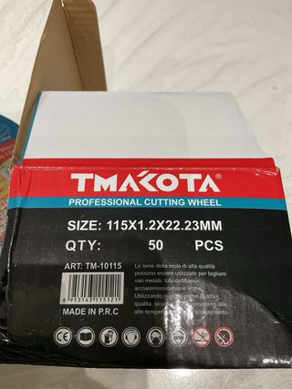 50 Dischi Taglio Metallo TMAKOTA 115mm