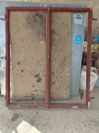 Marco con ventana doble hierro sin cristales 