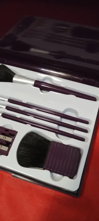 Estuche de Maquillaje con Brochas y Pinceles