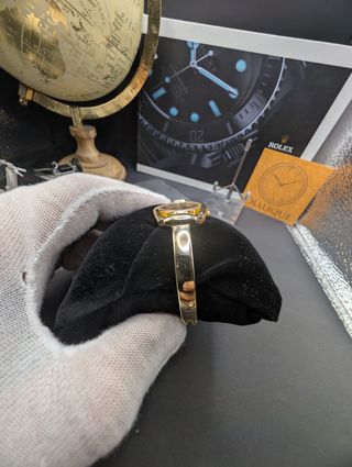 Orologio vintage Rolex donna oro quadrante rosso