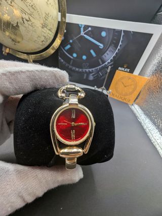 Orologio vintage Rolex donna oro quadrante rosso