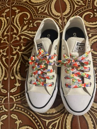 Converse plataforma talla 35