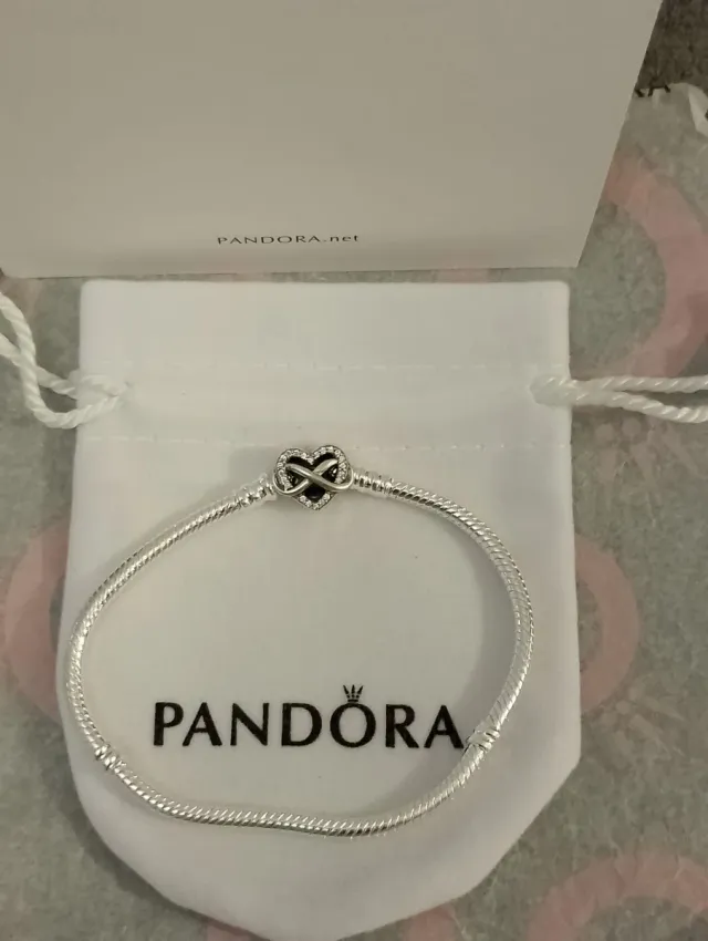 Pulsera Pandora Corazón Infinito Plata