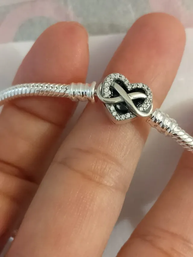 Pulsera Pandora Corazón Infinito Plata
