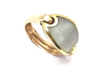 anillo oro 18k con piedra con circonita