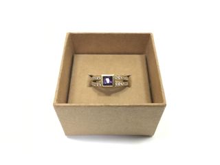 anillo oro 18k con piedra con cuarzo