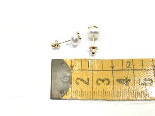 pendientes oro 18k con piedra con perla