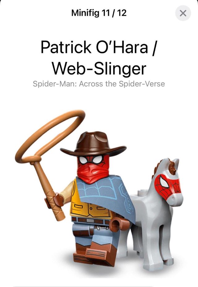 Lego Minifigura Patrick O'Hara Web-Slinger