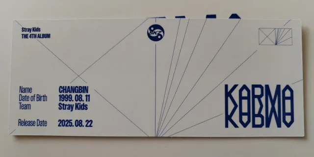 Set Hooray Karma Changbin Stray Kids