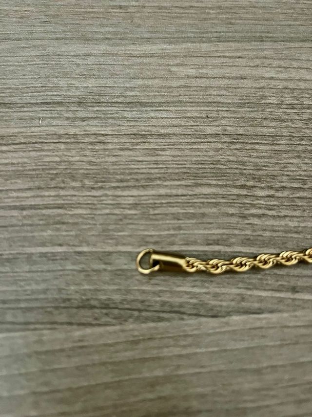 CADENA CORDÓN DORADO ACERO INOXIDABLE 4mm