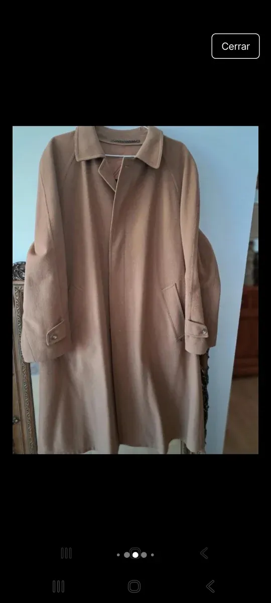 Abrigo caballero camel