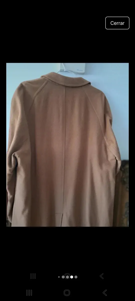 Abrigo caballero camel