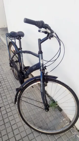Bicicleta de paseo azul