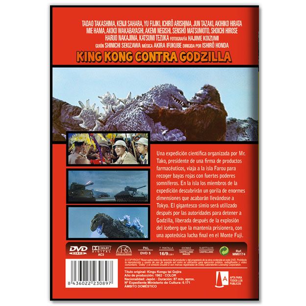 KING KONG VS. GODZILLA (Fantástico, Ficção Científica)