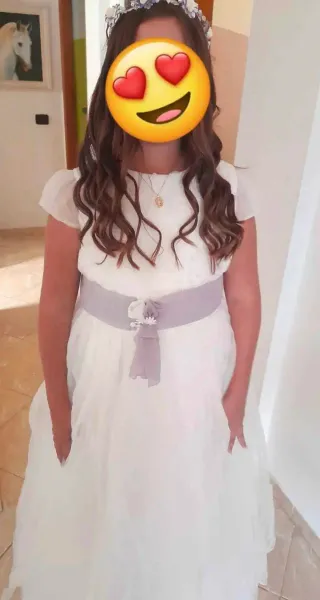 Traje de comunión alta costura blanco