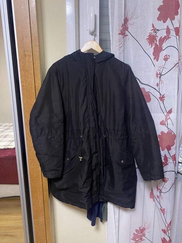 Parka New Look Talla 50 Negra