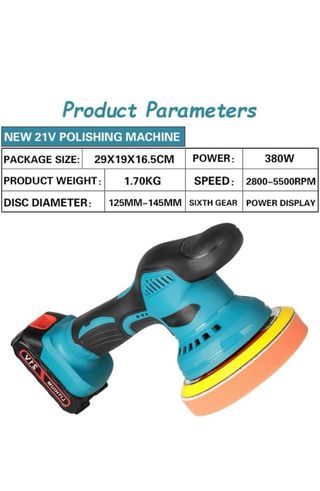 Pulidora Lijadora Inalámbrica 21V