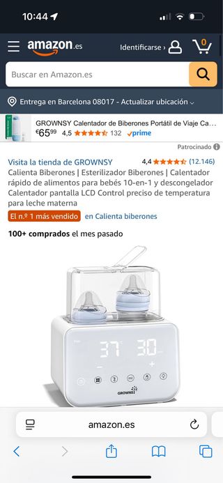 Calienta biberones y esterilizador GROWNSY