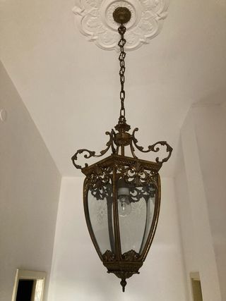 Lampadario ottone anni '60
